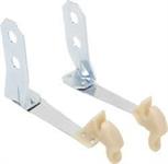 Convertible Hold Down Latches, OEM-style, Chrome, Chevy, Pontiac, Manual Tops Only, Pair
