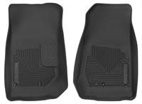 Floor Mats, X-ACT, Front Seat, Rubberized, Black