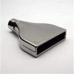 Exhaust Tip, Stainless Steel, Polished, Rolled Edge