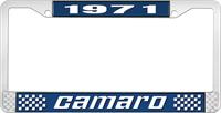 nummerplåtshållare, 1971 CAMARO STYLE 2 blå