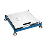Scale Pad Leveler, Powdercoated Steel, 4 in.or 2.5 in. Scale Pad, 15 in. x 15 in., Set of 4