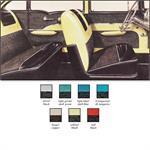4 Door Sedan Yellow Vinyl/Black & Yellow Cloth Upholstery Set
