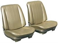 Seat Upholstery, Vinyl Buckets with Coupe Rear, Gold