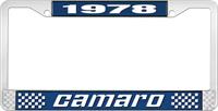 nummerplåtshållare, 1978 CAMARO STYLE 2 blå