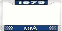 nummerplåtshållare, 1975 NOVA STYLE 2 blå