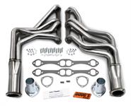 Headers, Long Tube, Stainless Steel, Natural, 3-Bolt Flange, Small Block,Chevy
