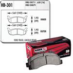 brake pads, rear, HP SuperDuty