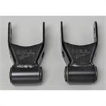Rear Shackle Kit, 1/2 in. Raised Ride Height, 2.5 in. Spring Width, Chevy, GMC/Ford/Dodge, Pair
