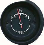Fuel Level Gauge, In-Dash, Black Face, Chevy, Each