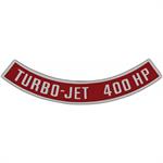 Air Cleaner Decal, 409ci/400hp, Turbo-Jet
