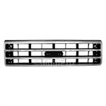 Grille, Main Grille, Stock, ABS Plastic, Silver/Chrome