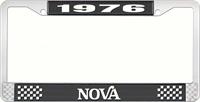 1976 NOVA LICENSE PLATE FRAME STYLE 2 BLACK