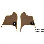 1963-67 Chevrolet Corvette	 Kick Panel Carpet Inserts	 Loop	 Saddle