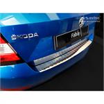 Stainless Steel Rear bumper protector suitable for Skoda Fabia III HB 5-doors Facelift 2018- 'Ribs'
