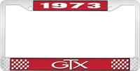 1973 GTX LICENSE PLATE FRAME - RED