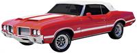 Stencil, 70-72 Cutlass, Stripe Kit, W30/W31/442, Coupe/Convertible