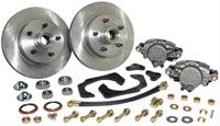 Disc Brakes, Front, Power, Solid Surface Rotors, 1-piston Calipers, Cadillac, Kit