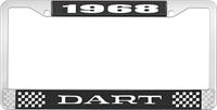 nummerplåtshållare 1968 dart - svart
