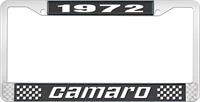 1972 CAMARO LICENSE PLATE FRAME STYLE 2 BLACK