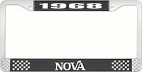 1968 NOVA LICENSE PLATE FRAME STYLE 2 BLACK