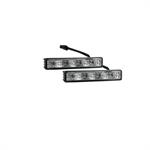 Set Universele Dagrijdlampen (DRL) - 4W Cree LED - 125x24x33mm - incl. E-Keur