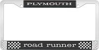 PLYMOUTH ROAD RUNNER LICENSE PLATE FRAME - BLACK
