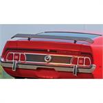 Mach 1 Mustang Trunk Lid Stripe Kit, Black 1973