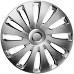 Set J-Tec wheel covers Sepang 13-inch silver/carbon-look
