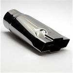 Exhaust Tip, Stainless Steel, Polished, Non-Rolled Edge, 3 in. Inlet, 1.5 x 4.75 in. Outlet, 9 in.