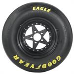 Tire, Eagle Dragway Special Slick, 28 x 9.00-15, Bias-Ply, D-5 Compound, Yellow Letters