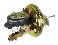 Brake Booster with Master Cylinder, Natural/Cadmium Plated, 11 in. Diameter, Chevy, Oldsmobile, Pontiac, Kit