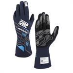 SPORT GLOVES FIA 8856-2018 MY2025 NAVY BLUE / CYAN SZ. L