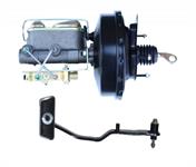 Power Brake Booster, 9 inch power booster 1 inch bore master disc/drum with automatic brake pedal