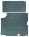 Trunk Mat, Rubber, 1966-67 Cutlass/Skylark, Aqua/Black