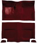 1965-68 Mustang Fastback Passenger Area Loop Floor Carpet Set without Fold Downs - Maroon