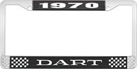 nummerplåtshållare 1970 dart - svart
