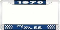 nummerplåtshållare, 1970 NOVA SS STYLE 3 blå