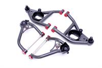 Control Arms, Tubular, Billet Steel, Black Hammertone Powdercoated, Front Upper, Chevy, Pontiac, Kit