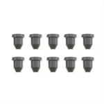 Brake Bleeder Screw Caps, Plastic, Black, Set of 10