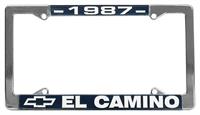 87 EL CAMINO LICENSE FRAME