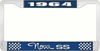 nummerplåtshållare, 1964 NOVA SS STYLE 3 blå