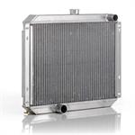 Natural Finish Downflow Radiator for Ford w/Std Trans