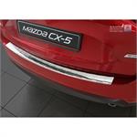 RVS Achterbumperprotector passend voor Mazda CX-5 II 2017- incl. Facelift 'Ribs'