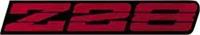 1991-92 CAMARO Z28 ROCKER EMBLEM - BRIGHT RED