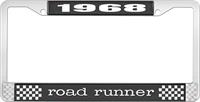 1968 ROAD RUNNER LICENSE PLATE FRAME - BLACK