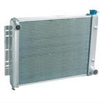 Radiator, Direct Fit, Aluminum, Natural, Chevy, Dodge, Chrysler Cross-Flow Conversion, 29 in. x 18.5 in.
