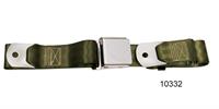 Seat belt, one personset, front, green