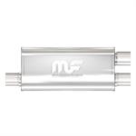 Muffler Stainless 18" Kropp, 3" S, 2-1/2 D Camaro