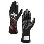 SPORT GLOVES FIA 8856-2018 MY2025 BLACK / RED SZ. L