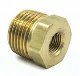 Adapter Fitting; 1/2 Inch Male to 1/8 Inch Female; Brass